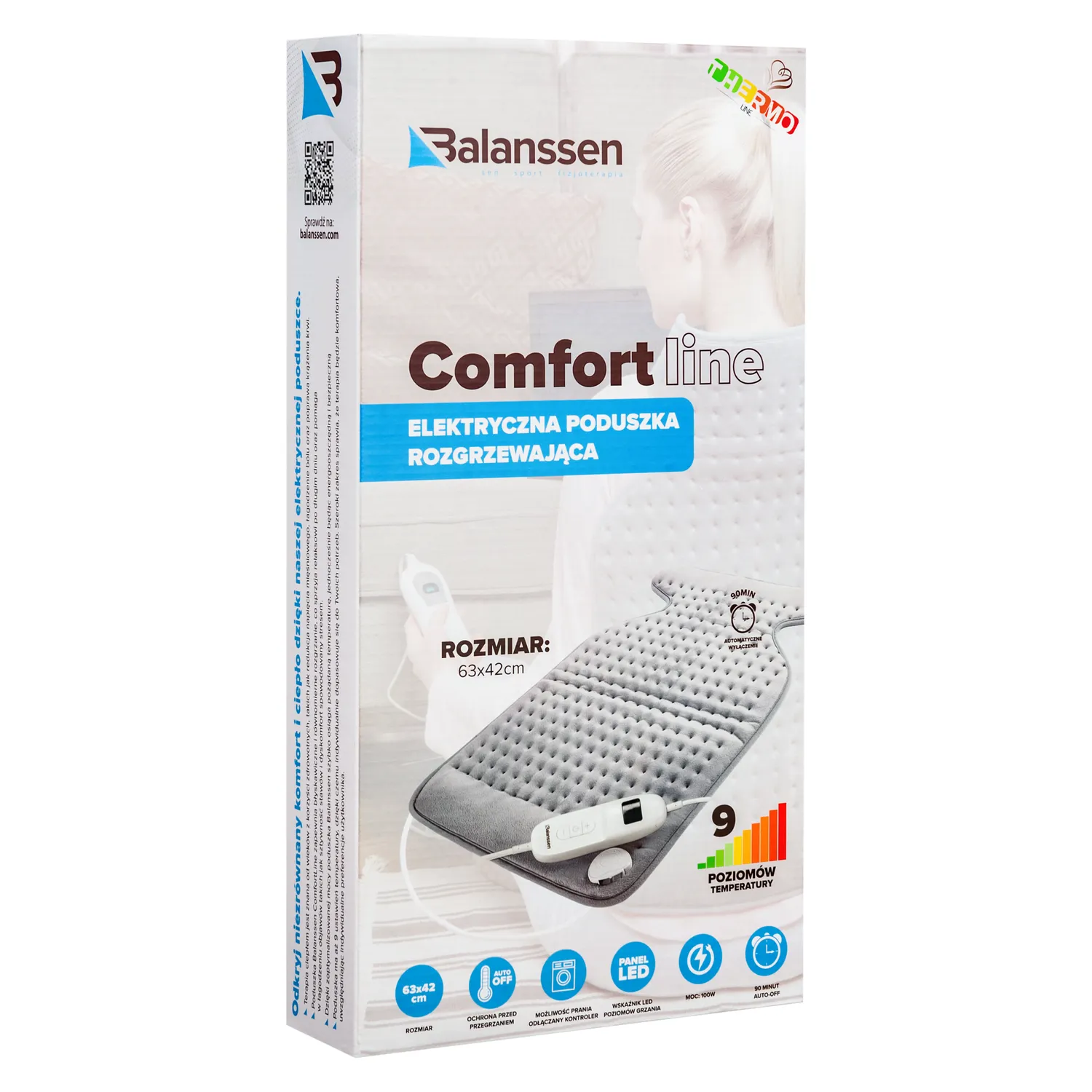 Balanssen ComfortLine coussin chauffant 63 x 42 cm