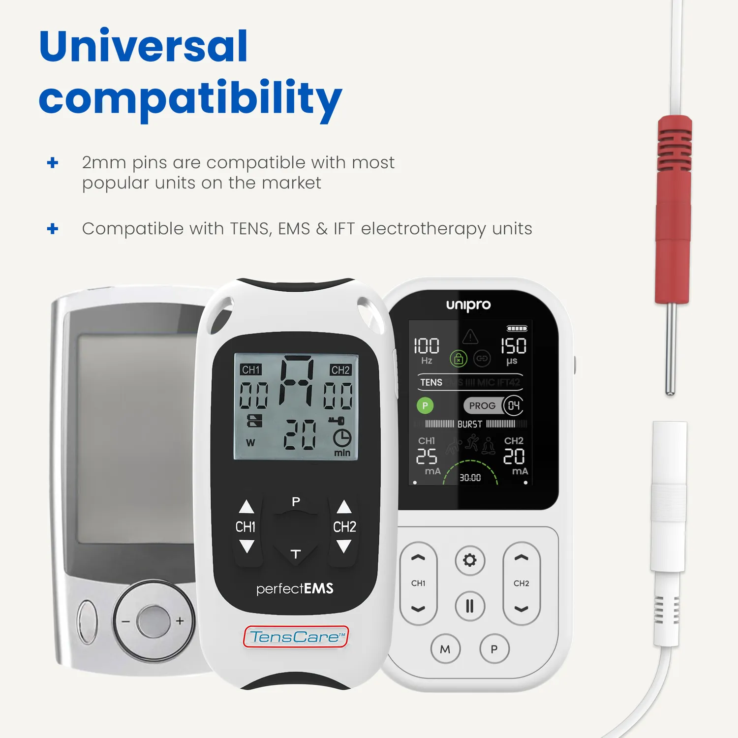 TensCare électrodes TENS genou stimulation ciblée genou