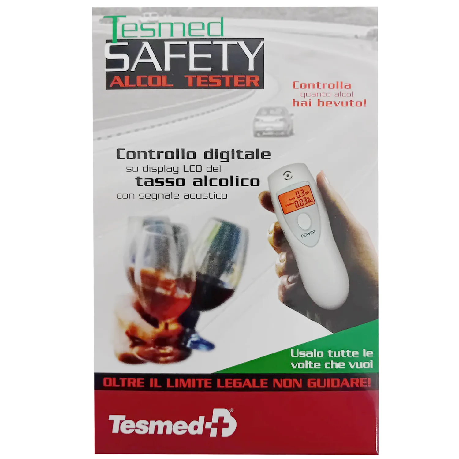 TESMED Safety testeur d'alcool réutilisable fiable