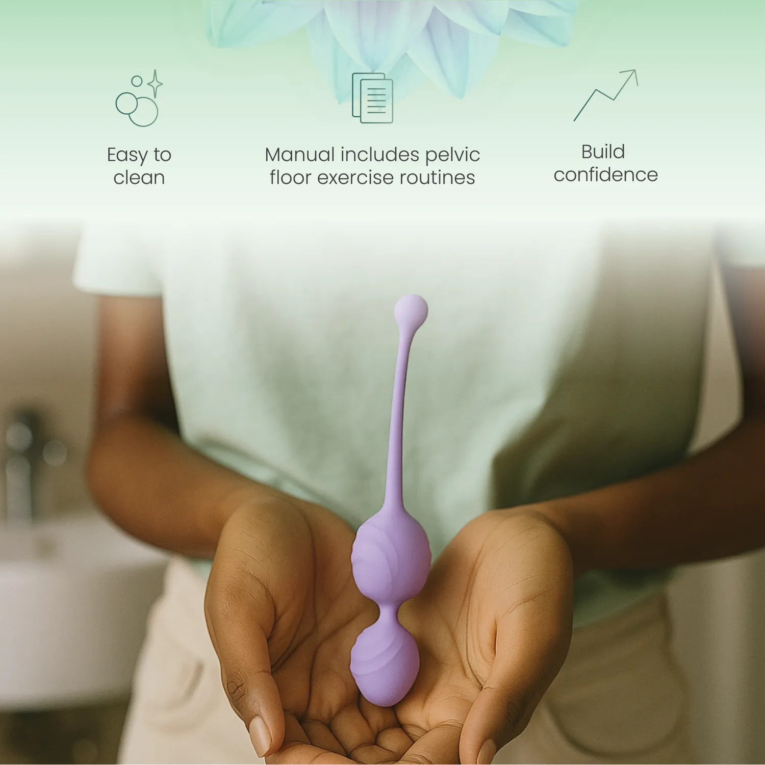 TensCare Fleuron boules périnéales 4 poids en silicone