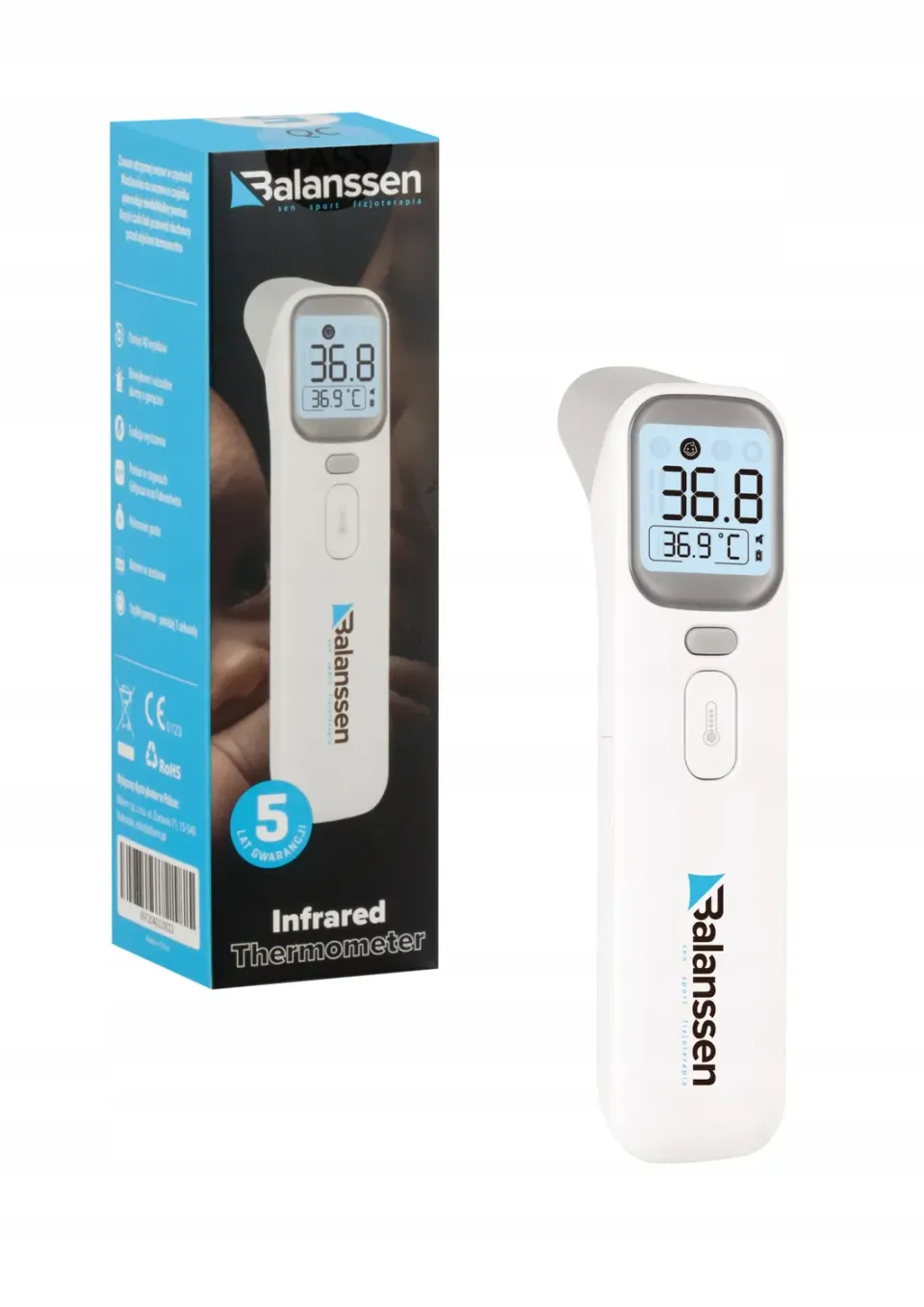 Balanssen AOJ-20A Thermomètre Sans Contact Frontal