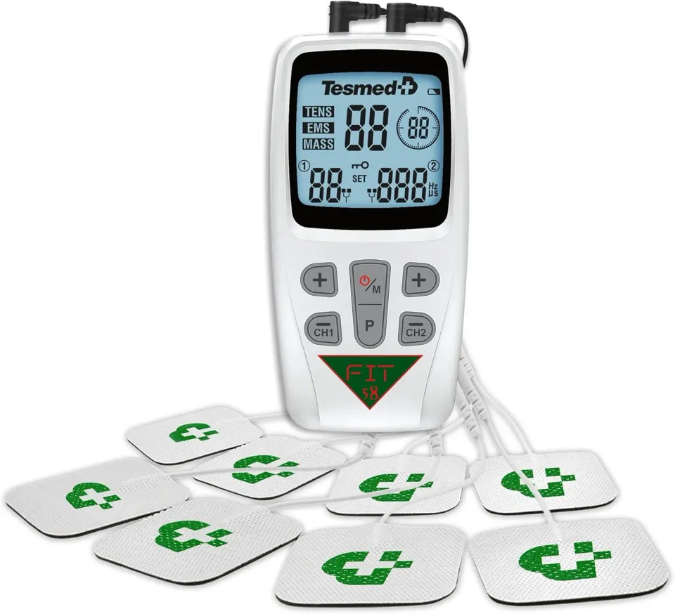 TESMED FIT 5.8 électrostimulateur EMS TENS blanc 8 électrodes