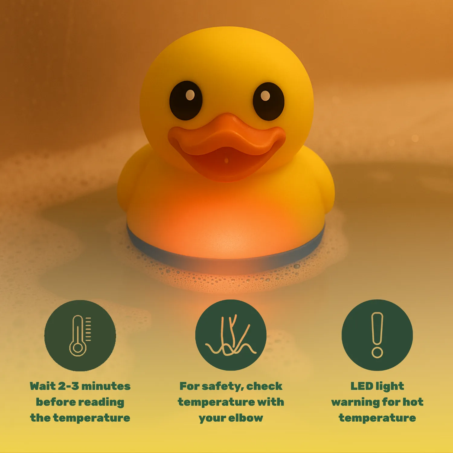 TensCare Farm Friends jouet bain thermomètre flottant