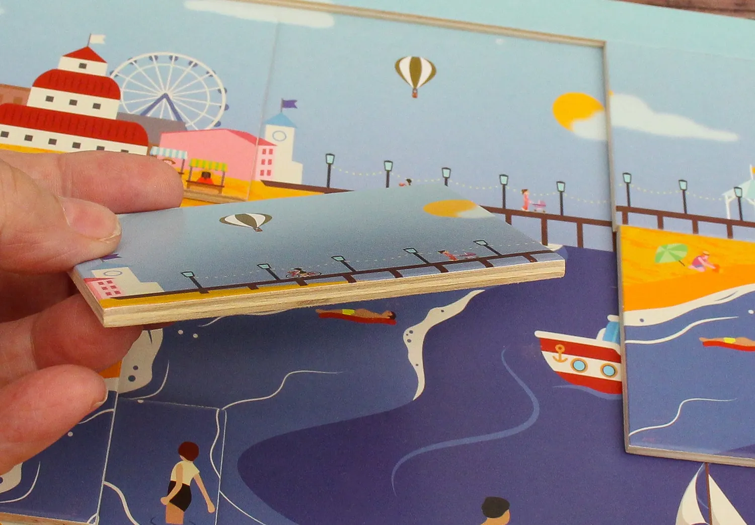 TensCare Sentimental Seaside puzzle en bois pour démence