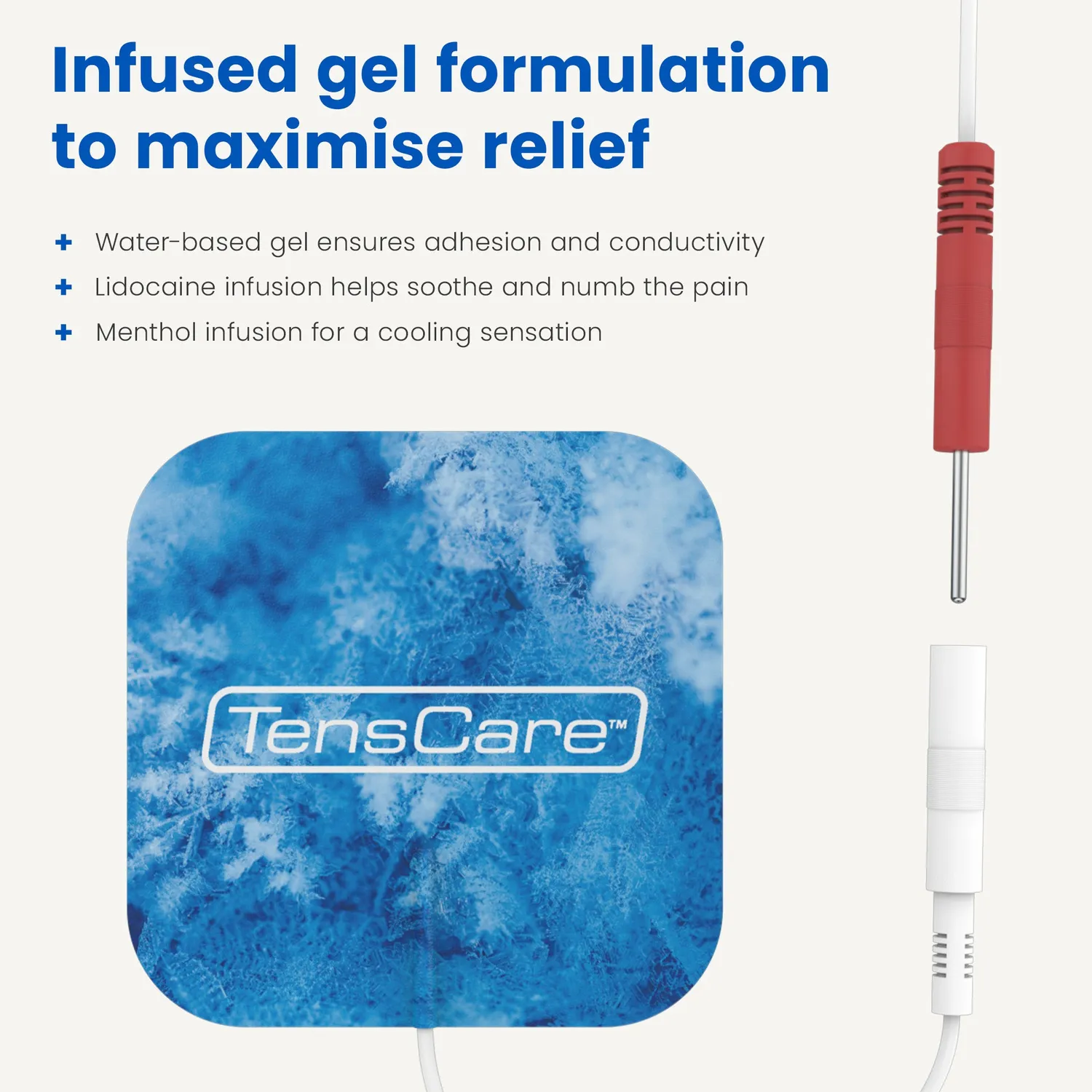 TensCare Cool Relief électrodes menthol effet froid
