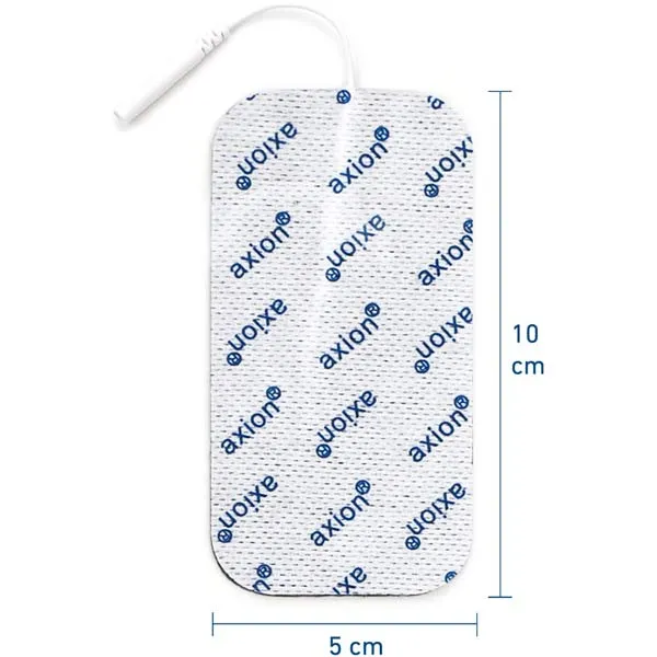 axion électrodes TENS EMS 5 x 5 et 10 x 5 cm 16 pièces