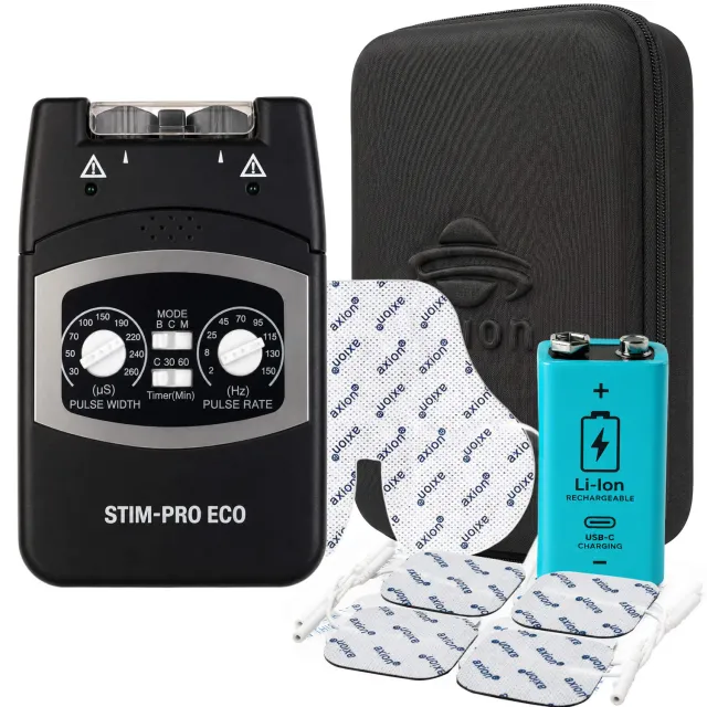 axion STIM-PRO Eco kit batterie 9V + électrode cervicale