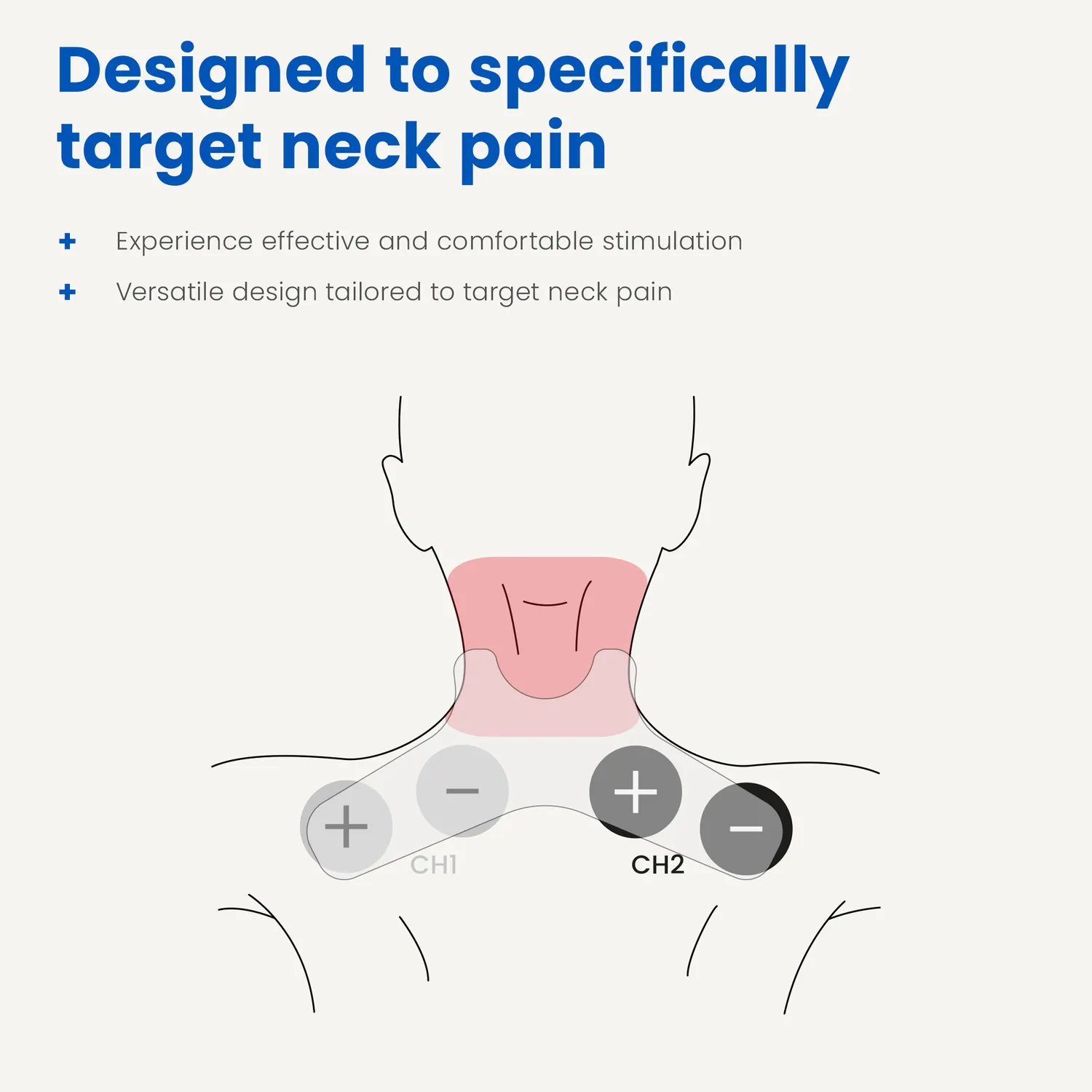 TensCare Ailment-Specific TENS & EMS Electrodes cervicales adhésives