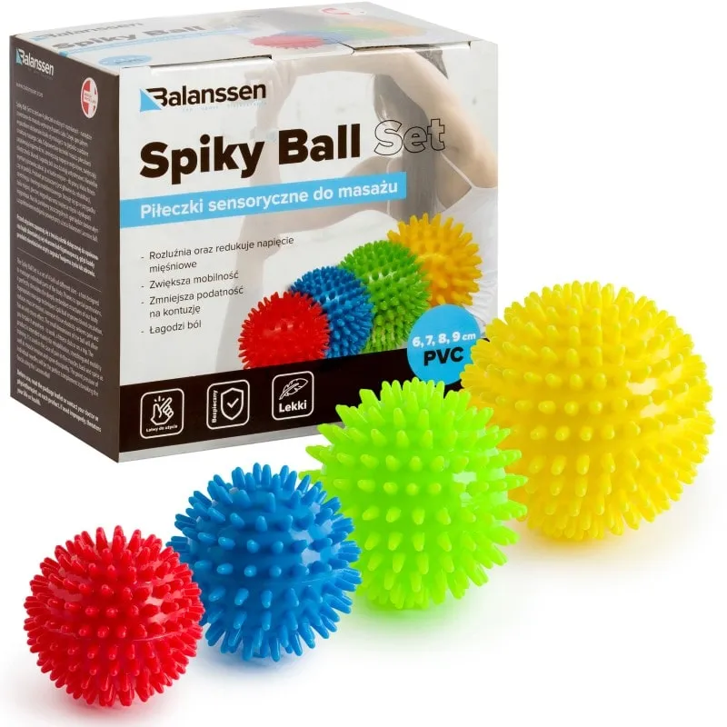 Balanssen Spiky Ball balles massage à picots lot de 4