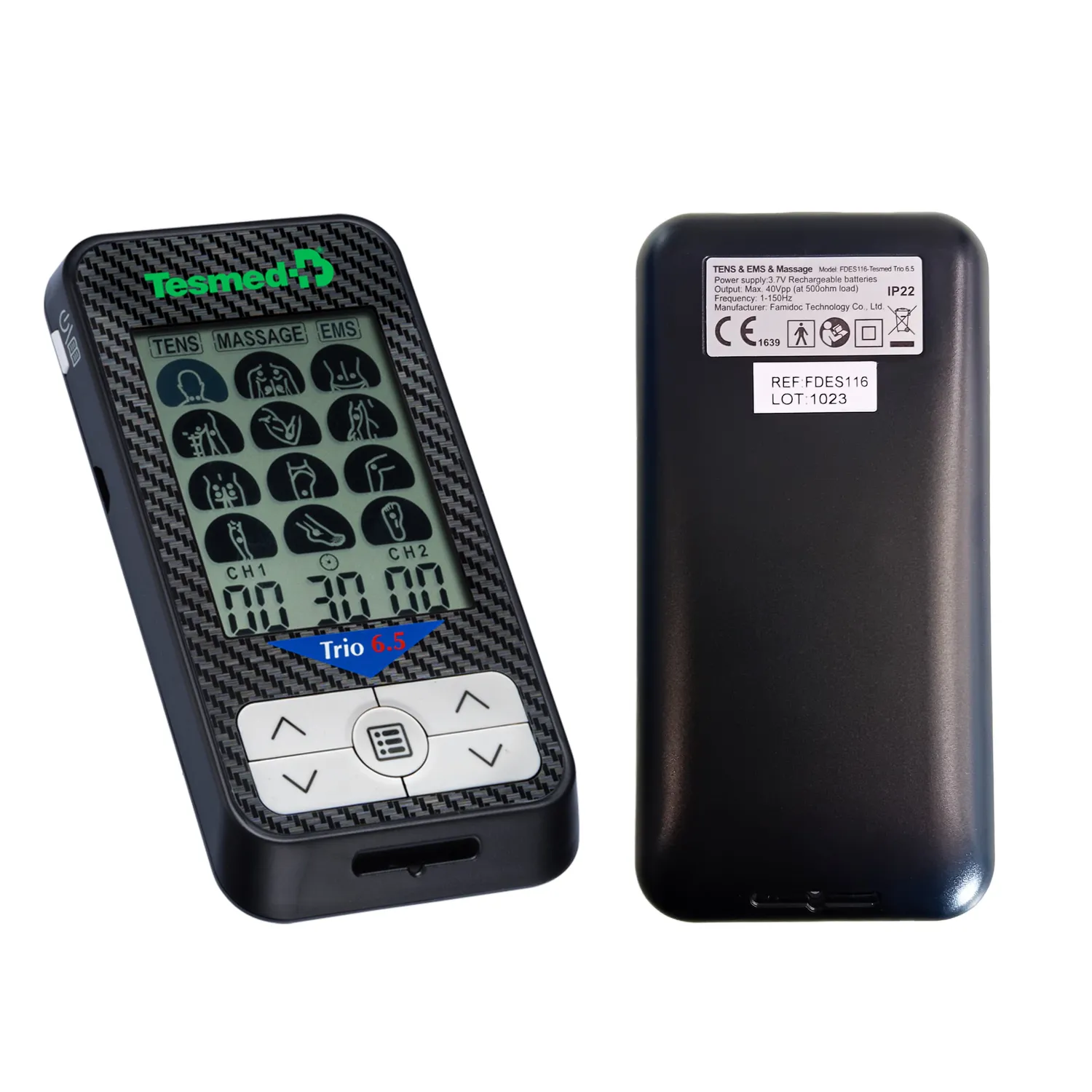 TESMED Trio 6.5 électrostimulateur 36 programmes rechargeable