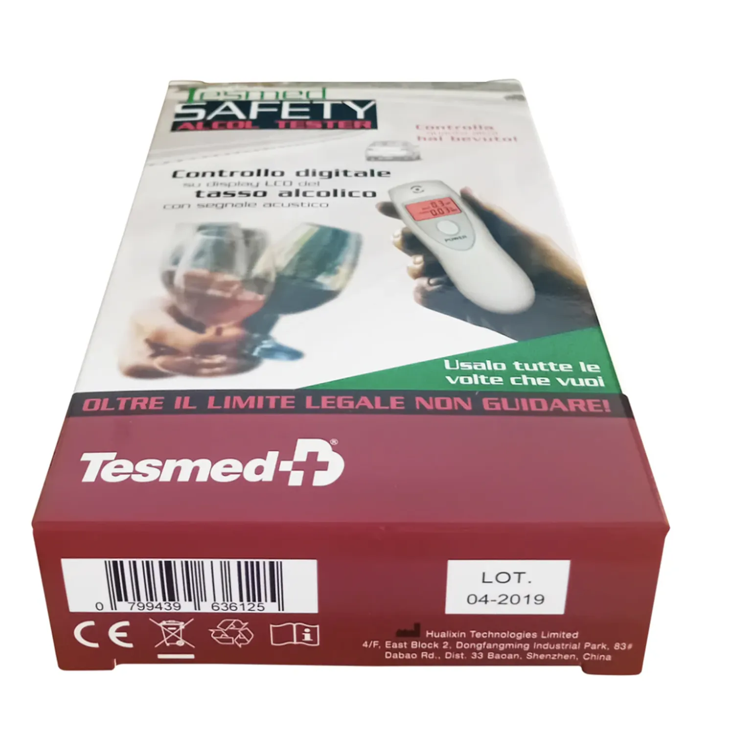 TESMED Safety testeur d'alcool réutilisable fiable