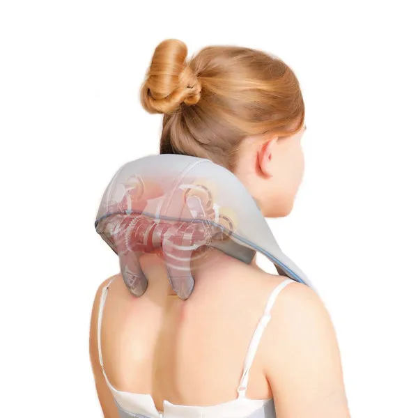 axion Kraftwerk Masseur cervical sans fil avec chaleur gris