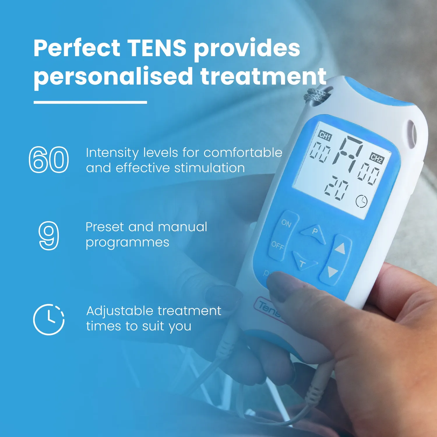 TensCare Perfect TENS électrostimulateur anti-douleur sans médicament