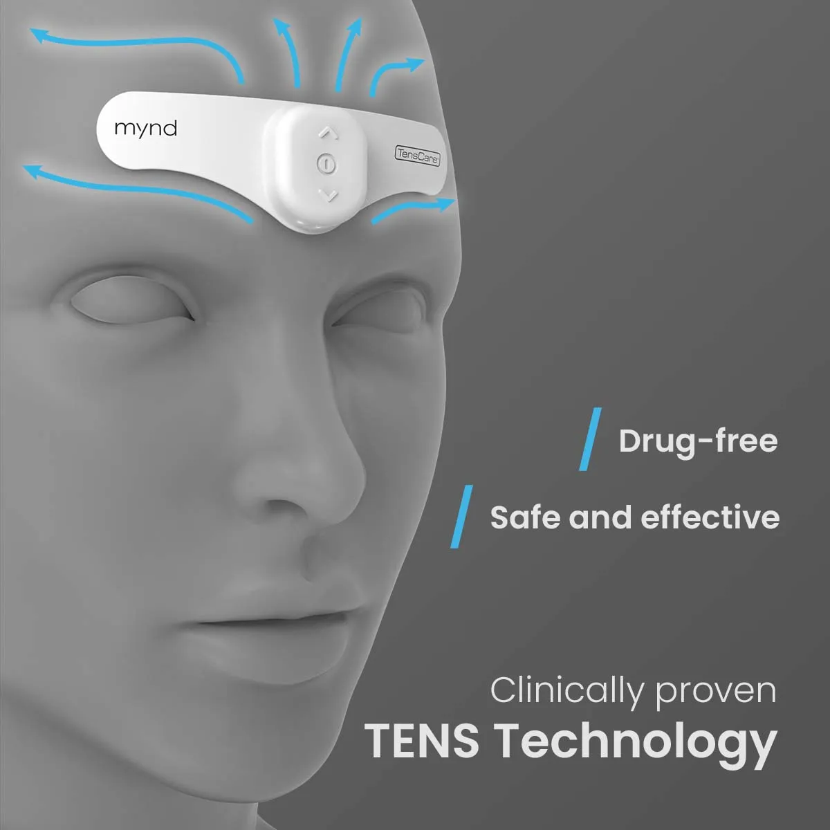 TensCare Mynd appareil migraine frontale 40 niveaux