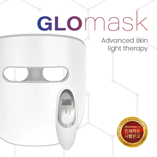 TensCare Glomask masque LED lumière bleue rouge infrarouge