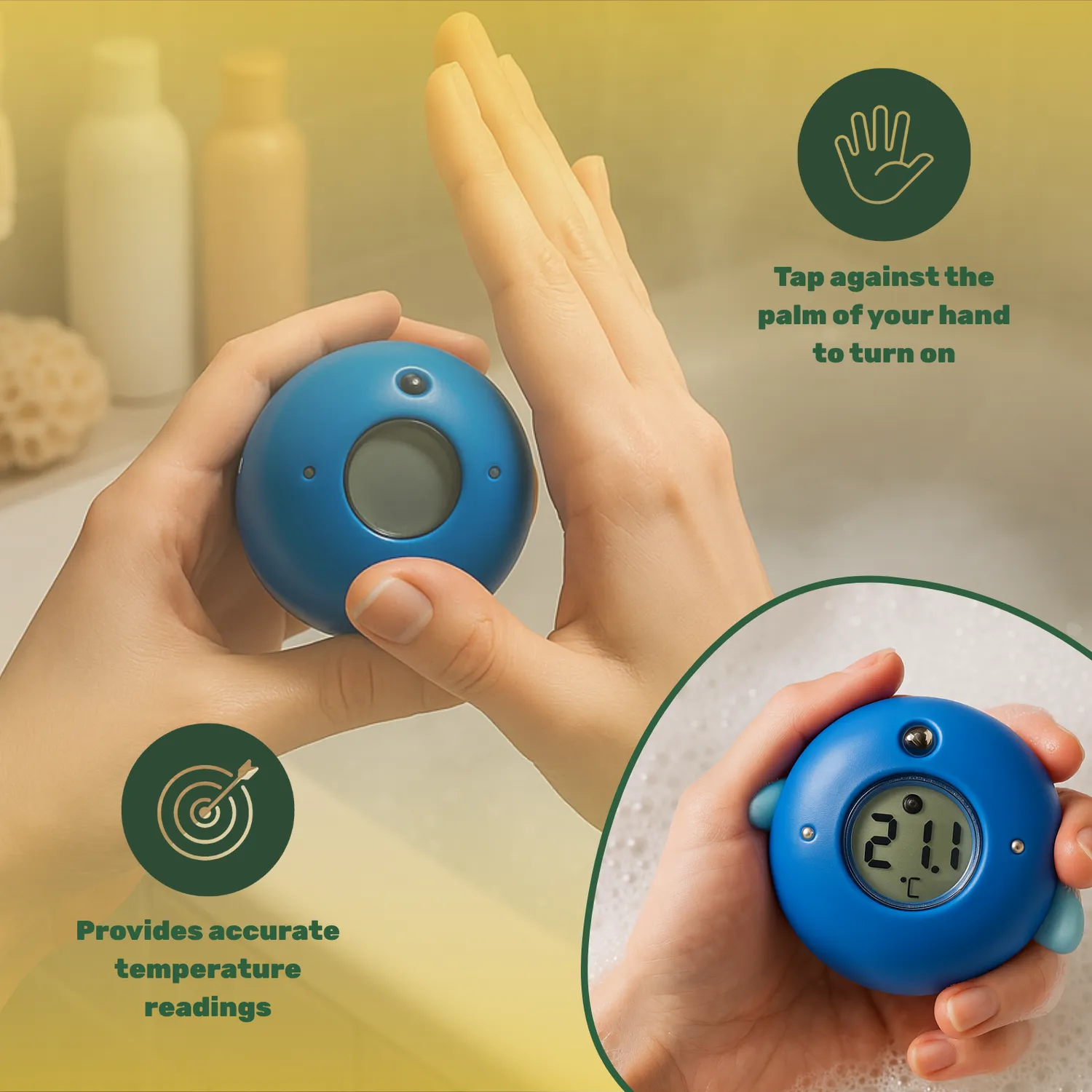 TensCare Farm Friends jouet bain thermomètre flottant