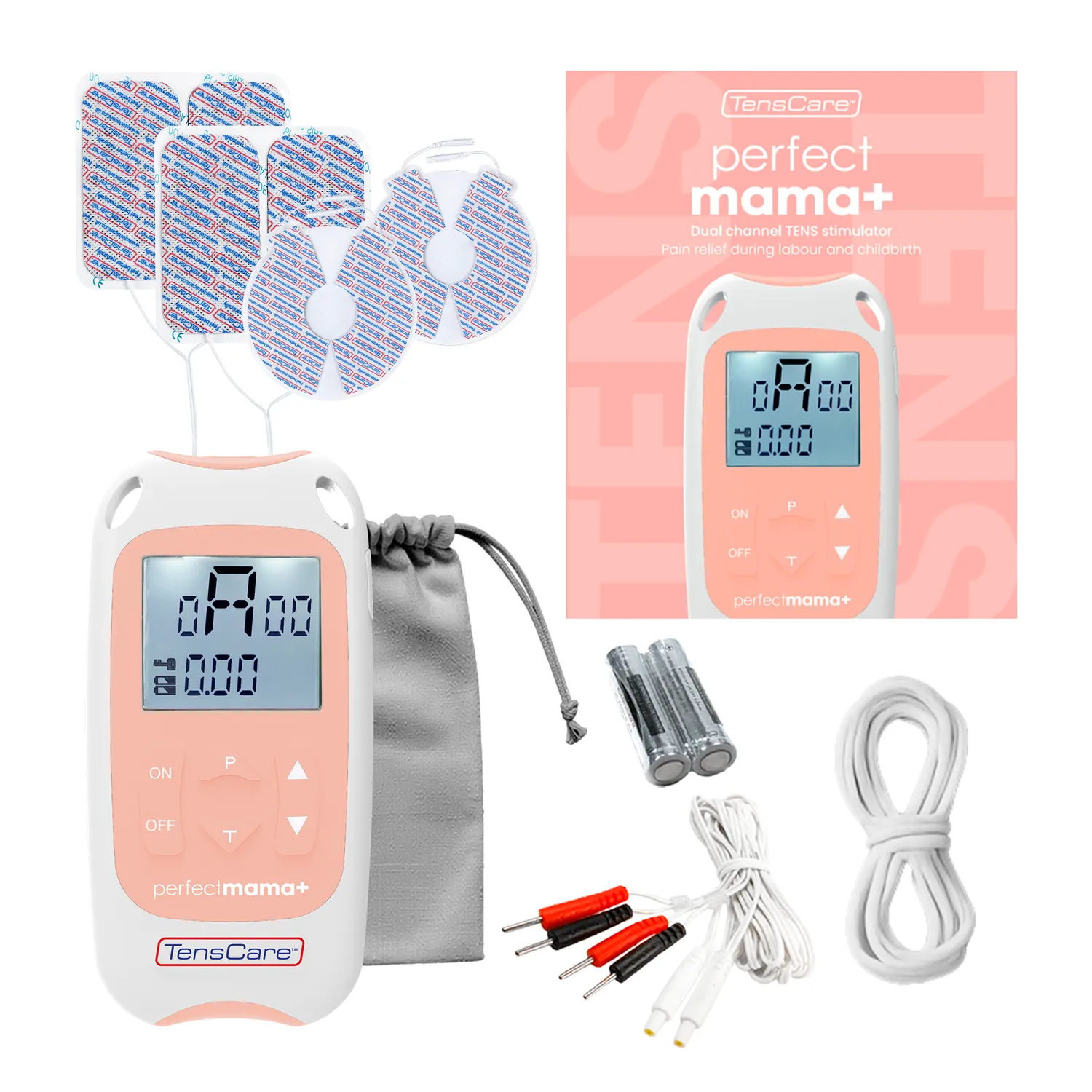 TensCare Perfect Mama+ appareil TENS accouchement minuteur sans médicament