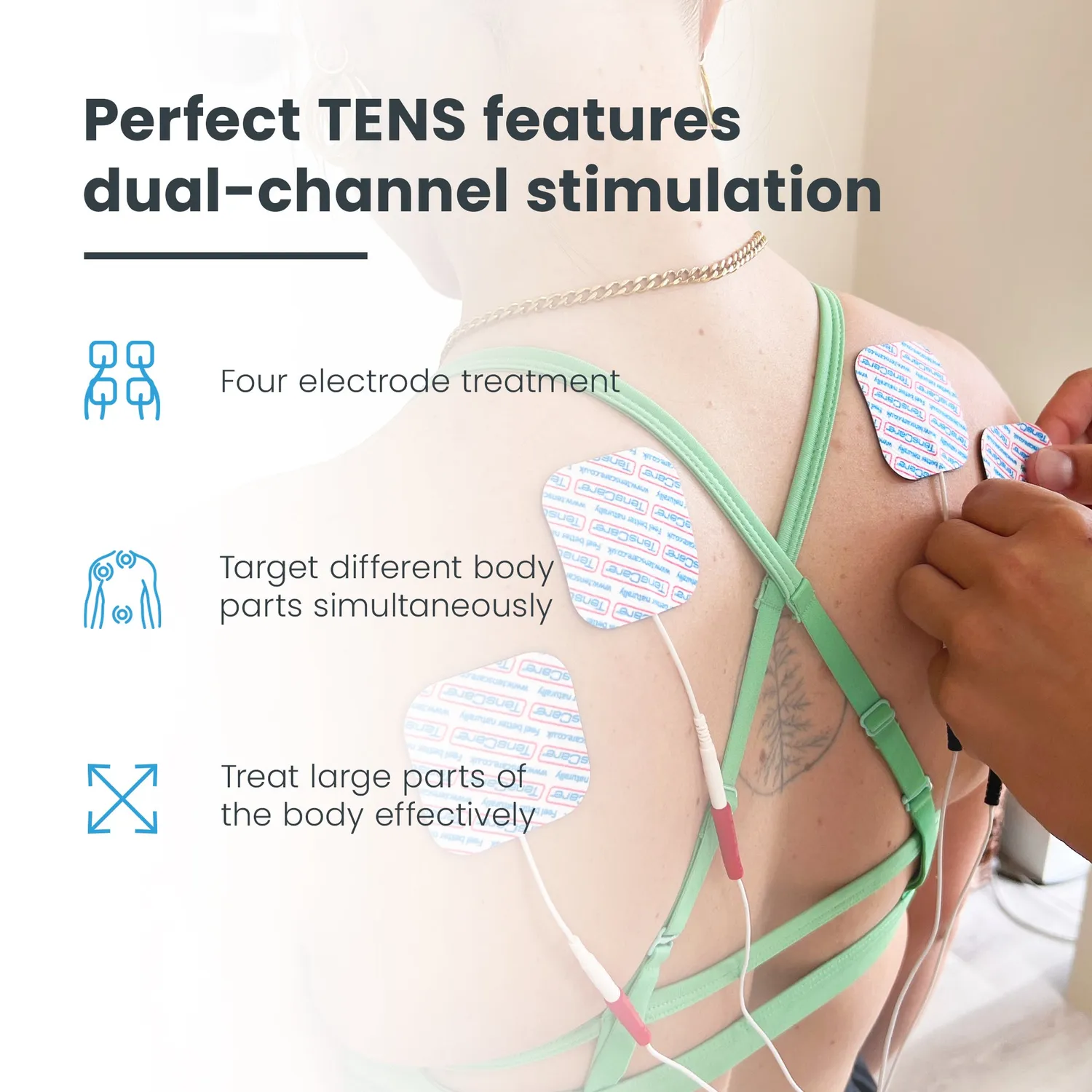 TensCare Perfect TENS électrostimulateur anti-douleur sans médicament