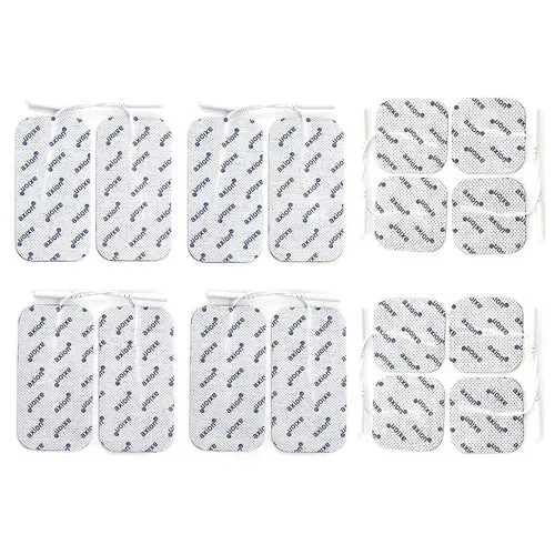 axion électrodes TENS EMS 5 x 5 et 10 x 5 cm 16 pièces