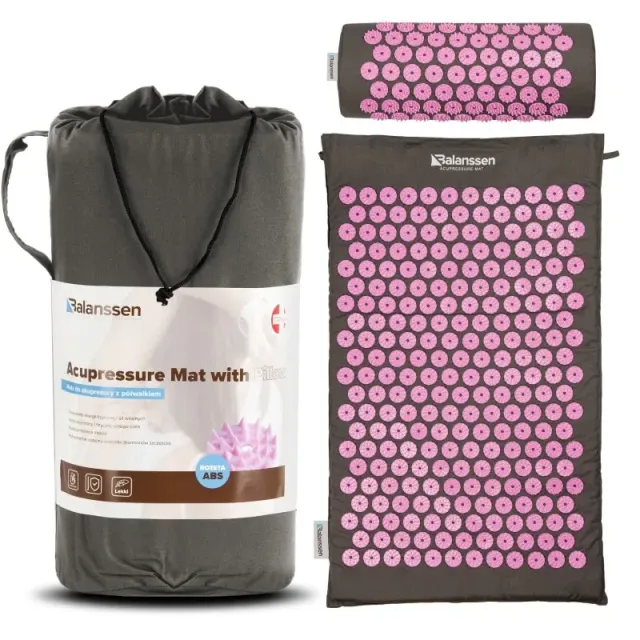 Balanssen tapis d’acupression avec coussin
