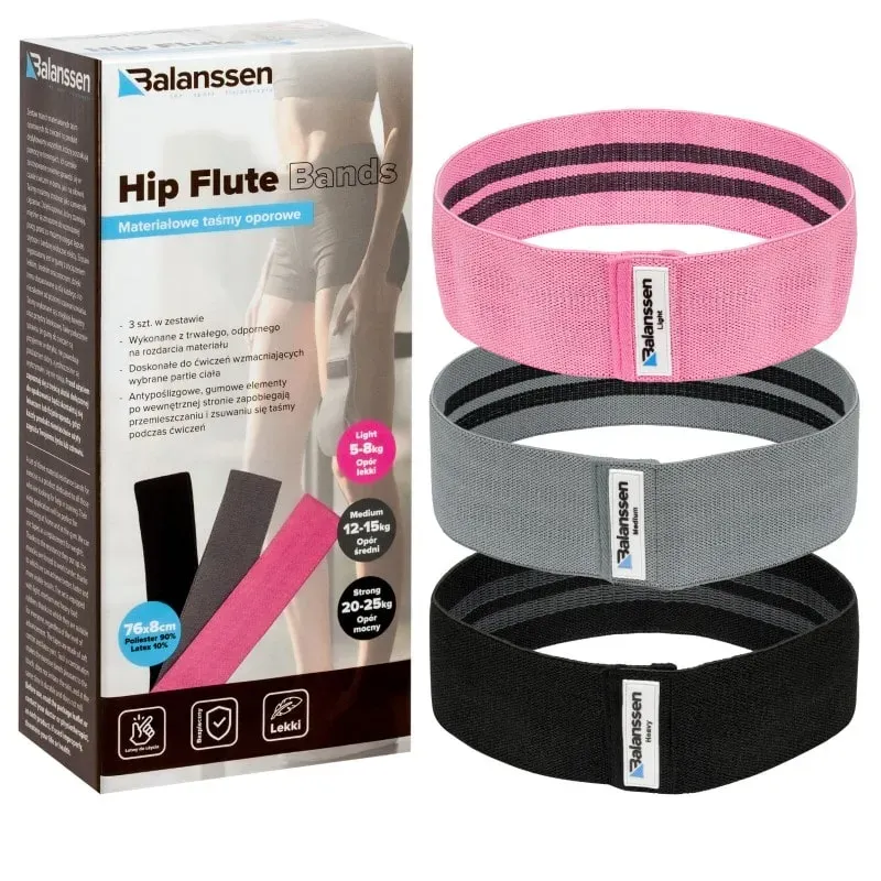 Balanssen Hip Band bandes résistance tissu x3