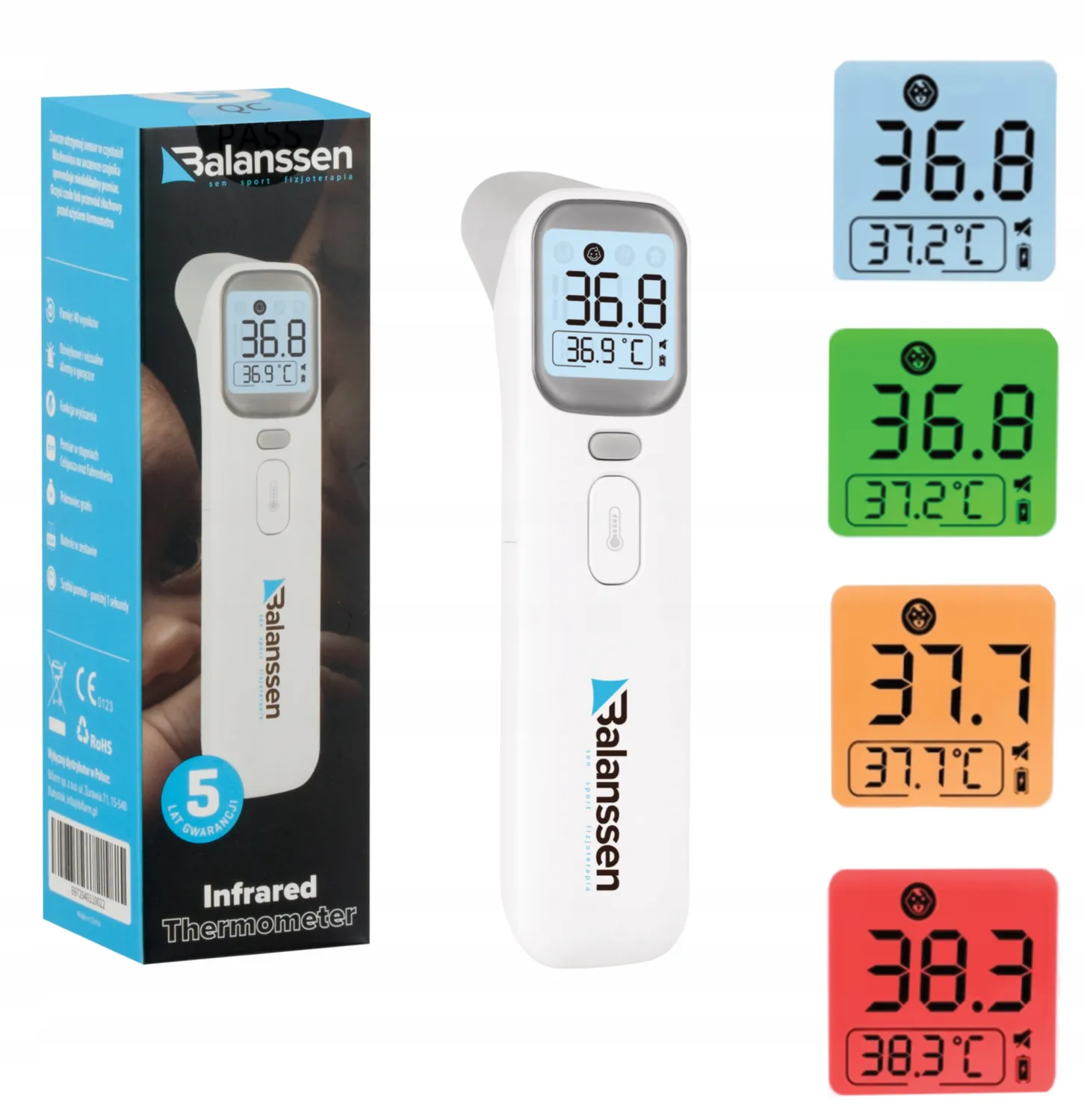 Balanssen AOJ-20A Thermomètre Sans Contact Frontal