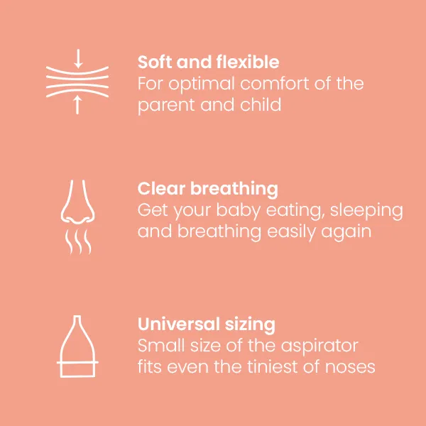 TensCare aspirateur nasal bébé avec filtres lavables