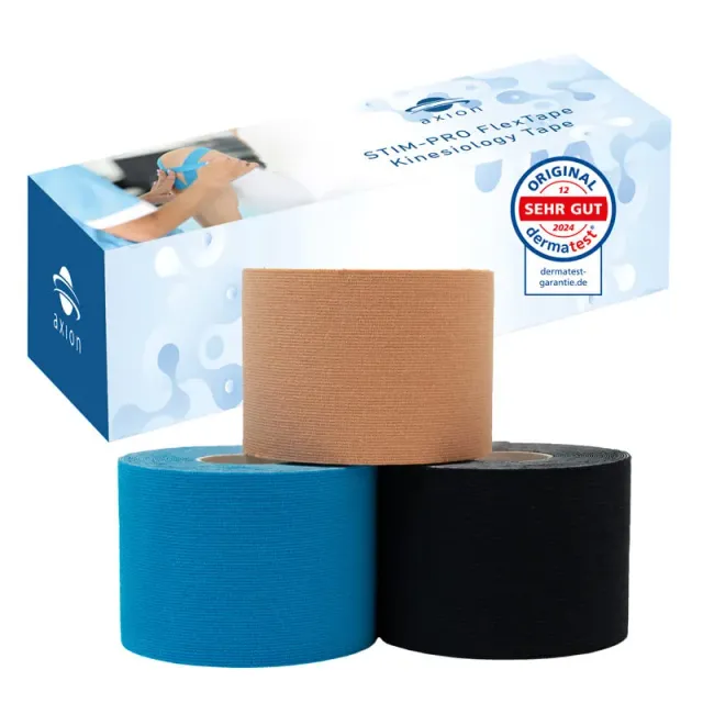 axion bande kinésiologie 5 cm non découpée lot de 3