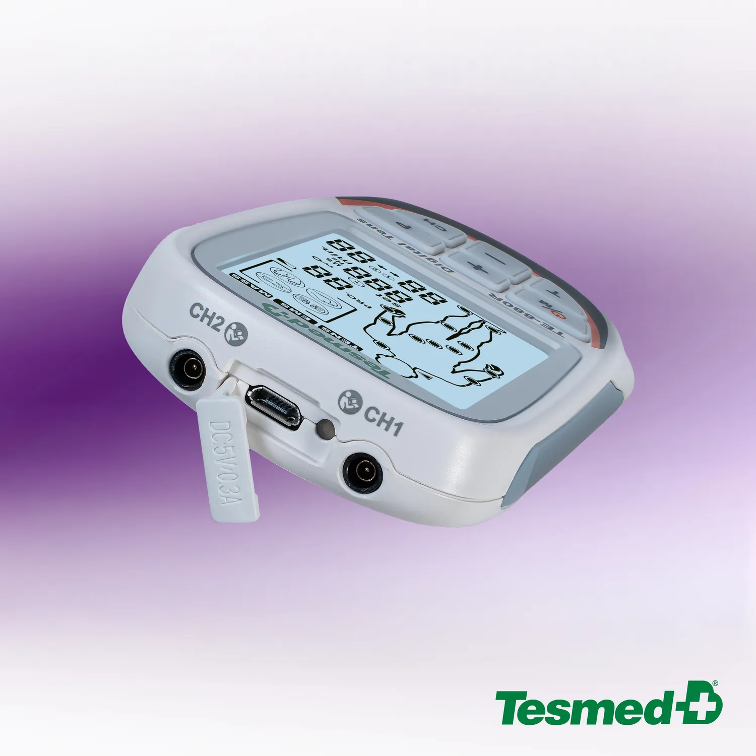 TESMED TE-880R Plus électrostimulateur 73 programmes 2 canaux