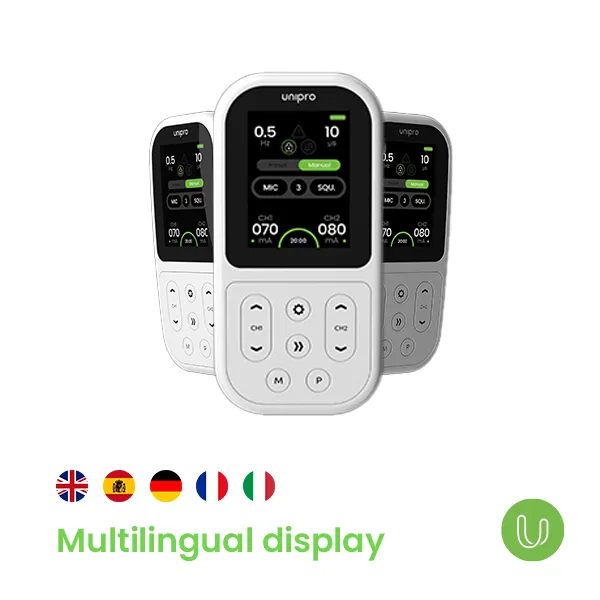 TensCare Unipro appareil électrothérapie TENS EMS rechargeable