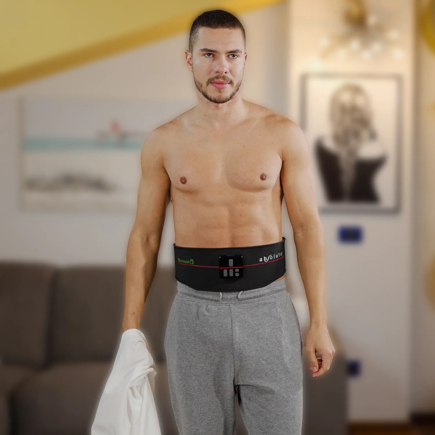 TESMED Absolute ceinture abdominale EMS 15 programmes sans gel
