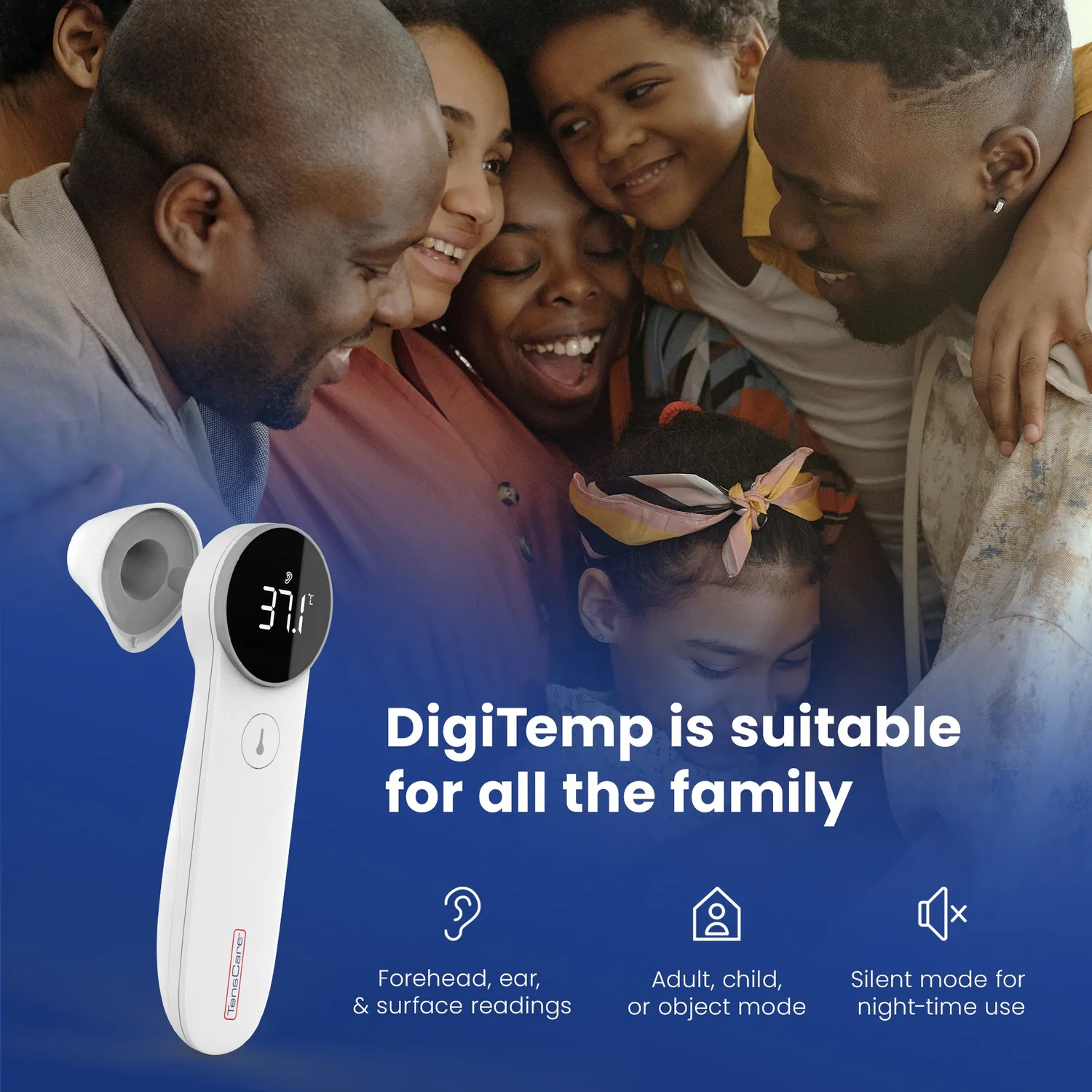 TensCare DigiTemp thermomètre infrarouge familial