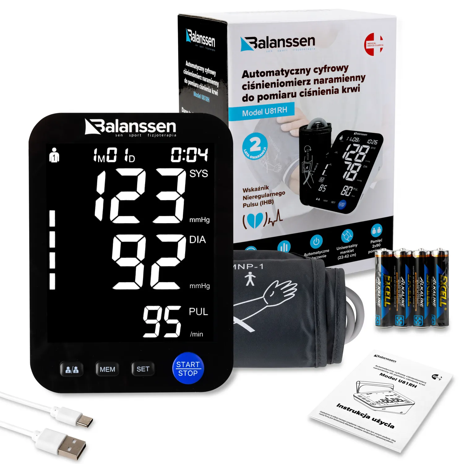 Balanssen U81RH tensiomètre bras automatique