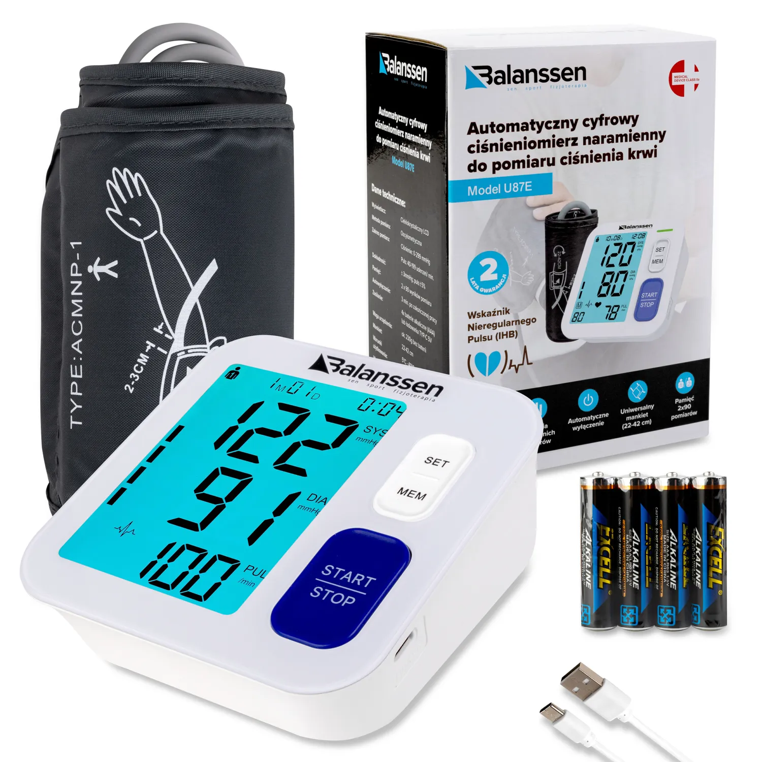 Balanssen U87E tensiomètre bras automatique numérique